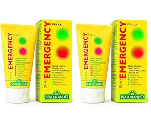 Emergency Produit cosmétique à base d'huile d'arbre à thé pour le traitement des irritations cutanées, des piqûres d'insectes et des brûlures 50ml (Lot de 2)