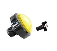 Emergency Stop Switch 1pcs 60mm Game Accessories Button 60mm Convex Big Circle with Light Button Pattle Game Machine Big Circle Button Switch Reset(2)