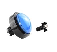 Emergency Stop Switch 1pcs 60mm Game Accessories Button Convex Big Circle with Light Pattle Machine Reset(Bule) Switches