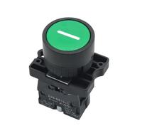 Emergency Stop Switch 22mm Start Button with The Arrow Symbol XB2 Flat Touch Momentary Red/Green Push Buttons(Green one)