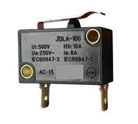 Emergency Stop Switch 2Pcs JDLA-106 250V 8A Straight Long Lever Bend Long Arm Switches Microswitch for Mechanical Equipment(Bend Lever) Controls Switches