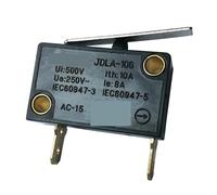 Emergency Stop Switch 2Pcs JDLA-106 250V 8A Straight Long Lever Bend Long Arm Switches Microswitch for Mechanical Equipment(Straight Lever)