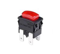 Emergency Stop Switch 2Pcs Pushbutton Switch PS21-16 4pins 16A ON Off Power Switches for European Socket