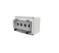 Emergency Stop Switch Control Box Outdoor Button with Protective Cover Waterproof Urgent IP67(White) Controls Switches