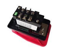 Emergency Stop Switch HY56 Industrial Pushbutton Switches with Emergency Stop Cover for Bench Saw Single Phase Three Phase, Red(380V)