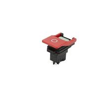 Emergency Stop Switch Off-On Red Cover Emergency Stop Push Button Switch 16A Power-Off/Undervoltage Protection Electromagnetic Start Switch(ZCD-02D)
