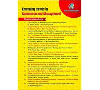 Emerging Trends in Commerce and Management Book, 25 Chapters on Digital Marketing, Finance and Leadership