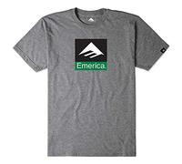 Emerica Classic Combo Mens Short Sleeve T-Shirt Medium Charcoal Heather