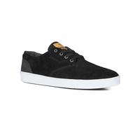 Emerica Romero Chaussures De Skate Noir/Noir/Blanc En Daim