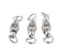 Émerillon à huit formes en acier inoxydable pour les applications de pêche RequiFor - Performance fiable en eau douce et en eau salée (7/0)