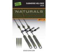 Émerillon carpe Fox Submerged Heli Rigs (x3) Vert 75 cm