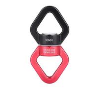 Emerillon Cerceau Aérien,Escalade Tant Crochet Clips Tant Mousqueton,30Kn Escalade Conteur Tant Sécurité ROF Dispositif pour Swing Setting,Danse Aérienne (Rouge et Noir)