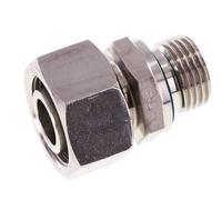 Emerillon droit en acier inoxydable 18L & G1/2'' avec filetage mâle 315 bar FKM Reglable ISO 8434-1