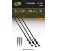 Émerillon Fox Submerged Leaders 40lb (x3) Vert 75 cm