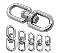 Émerillon Manille Chaînes D'ancrage Connecteur Pivotant Acier Inox V4A Shekel Pour La Corde Câble Marine Ø 4-10mm, Variante:6mm - 2 Stück