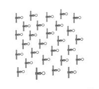 Émerillons 3 voies gratuits, 30 pièces anti-torsion | Manchon en forme de T, installation facile à sertir, connecte rapidement les leaders en profondeur, installation simple