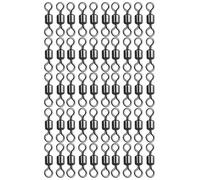 Émerillons Barrel pour Pêche | Lot de 50 Barillets de Pêche,Anneau en Forme De Huit Connecteurs À Clips Hameçons pour Poisson-Chat Mer Offshore Truite Et Eau