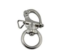 Émerillons ronds en acier inoxydable à dégagement rapide pour bateaux marins ancres chaîne œillet émerillons crochet quincaillerie