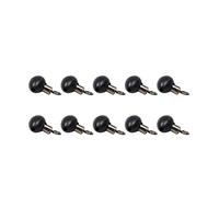 Émerillons Roulants, 10/20/30/40 Pièces Matériel De Pêche Zip Curseur Perles émerillons Poulie Clip Ligne Plates-Formes Noir 10 pièces