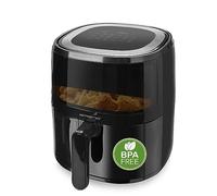 Emerio AF-129329.3 AirFryer Friteuse numérique à air chaud avec fenêtre de visualisation Volume 5 l 1500 W Noir