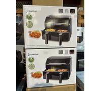 Emerio Smart Fryer AF-130376.1 Double 7,2 L Autonome 2400 W Friteuse d’air chaud Noir