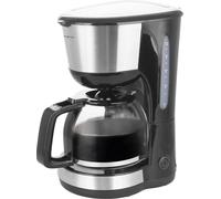 EMERIO CME-122933 Cafetière noir, argent Nombre de tasse=12 verseuse en verre, fonction de conservation de la chaleur