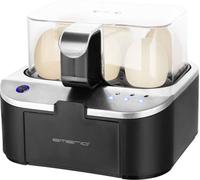EMERIO EB-123177.12 Cuiseur à oeufs sans BPA noir, acier inoxydable