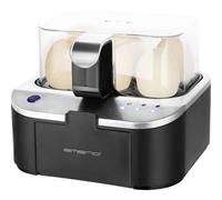 EMERIO EB-123177.12 Cuiseur à oeufs sans BPA noir, acier inoxydable