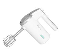 EMERIO HM-126681 Batteur à main sans fil avec 2 agitateurs 3 vitesses 2000 mAh/7,4 V Sans BPA Indicateur de niveau de batterie Câble de charge USB Jusqu'à 10 cycles à 3 min Rechargeable