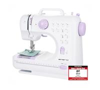 Emerio Machine à coudre SEW-121820 - 12 programmes, coupe-fil, enfileur simplifié - blanc/lilas