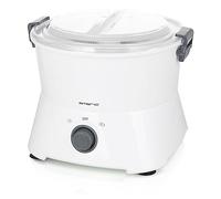 Emerio PP-115681.1 Éplucheur de pommes de terre électrique avec essoreuse à salade, acier inoxydable, 2 vitesses, compartiment pour câble, 85 W, moderne