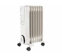 Emerio Radiateur à huile HO-124421, 1500 W, 3 niveaux de chauffage, thermostat manuel, mobile grâce aux roulettes légères, protection de sécurité, anti-basculement et contre la surchauffe, indicateur