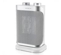 EMERIO Radiateur soufflant, pour pièces jusqu'à 15 m², 1500 W, IP21, élément chauffant PTC (céramique) - 2 niveaux de chauffage - Thermostat réglable - Oscillant - Fonction ventilateur - Protection