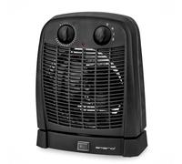 EMERIO Radiateur soufflant, pour pièces jusqu'à 20 m², 2000 W, IP21, 2 niveaux de chauffage, thermostat réglable, oscillant, fonction ventilateur, protection anti-basculement, FH-111910.2