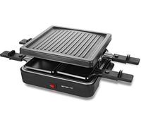 Emerio RG-120656 Raclettegrill,4 poêles, Plaque de Cuisson antiadhésive