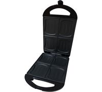 Emerio Sandwichtoaster XXL Family 4x Muschelform, Antihaft