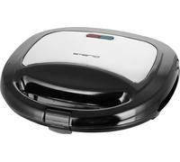 Emerio ST-120889 gaufrier et appareil à croque-monsieur 750 W Noir, Argent
