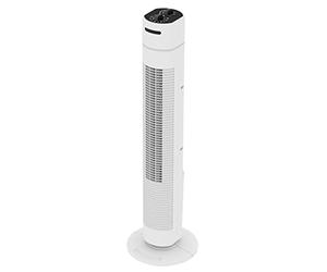 Emerio TFN-123006 Ventilateur tour avec minuteur, 3 vitesses, puissance durable, 35 W, fonction oscillation, design intemporel, hauteur 78 cm, blanc