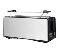 EMERIO TO-124806 Grille-pain sans BPA, avec grille spéciale viennoisieries argent, noir G