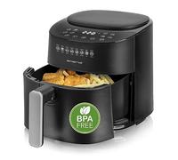 Emerio Top AirFryer AF-129369 Grande friteuse numérique à air chaud, friteuse sans huile supplémentaire, volume 4,5 l, 8 programmes automatiques, Cool Touch, sans BPA, chauffage rapide, 1300 W