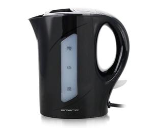 Emerio WK-121616.1 Bouilloire 1 l 900 W avec indicateur de niveau d'eau sans BPA Protection contre le fonctionnement à sec Interrupteur marche/arrêt éclairé Idéal pour la maison, le camping ou le