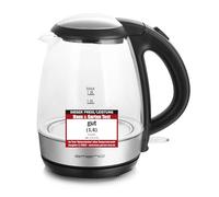 Emerio WK-125145 bouilloire 1,2 L 2200 W Noir, Argent, Transparent