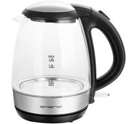 Emerio WK-125145 bouilloire 1,2 L 2200 W Noir, Argent, Transparent