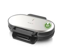 EMERIO WM-123356 Double gaufrier revêtement anti-adhésif, sans BPA, réglage de la température en continu acier inoxydab