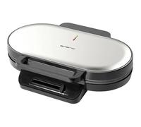 EMERIO WM-123356 Double gaufrier revêtement anti-adhésif, sans BPA, réglage de la température en continu acier inoxydable, noir