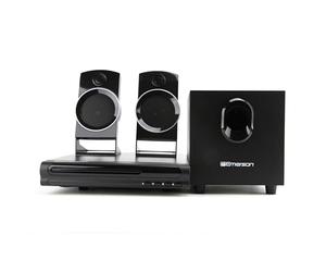 Emerson ED-8050 Lecteur DVD Home Cinéma 2.1 canaux et système de son surround avec caisson de basses, sortie HDMI, lecture USB et deux haut-parleurs - Idéal pour une expérience immersive de films et