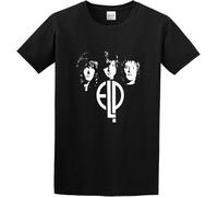 Emerson Lake and Palmer - - Keith Emerson Greg Lake Carl Plamer Cotton Round Neck Tee Shirt for Men