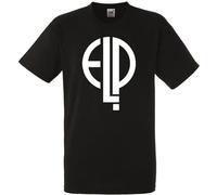 Emerson Lake & Palmer T-Shirt Mens Black Tees Unisex Black XL