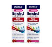 Emetrol Soulagement des nausées liquides non somnolentes pour enfants - Médicament contre les maux d'estomac - Soulagement des nausées pour enfants - Saveur de baies mélangées - 118,3 ml - Lot de 2