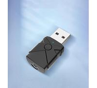 Émetteur 5 en 1 USB Bluetooth 5.4 - Adaptateur audio sans fil - Carte son 3,5 mm - Musique auxiliaire pour TV, ordinateur, voiture, haut-parleur PC